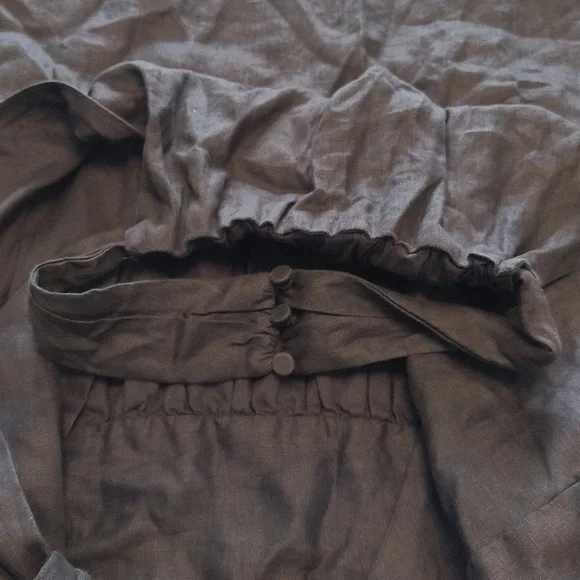 NEW Banana Republic Lisa Linen MIDI Dress Sz 20 - Picture 5 of 8